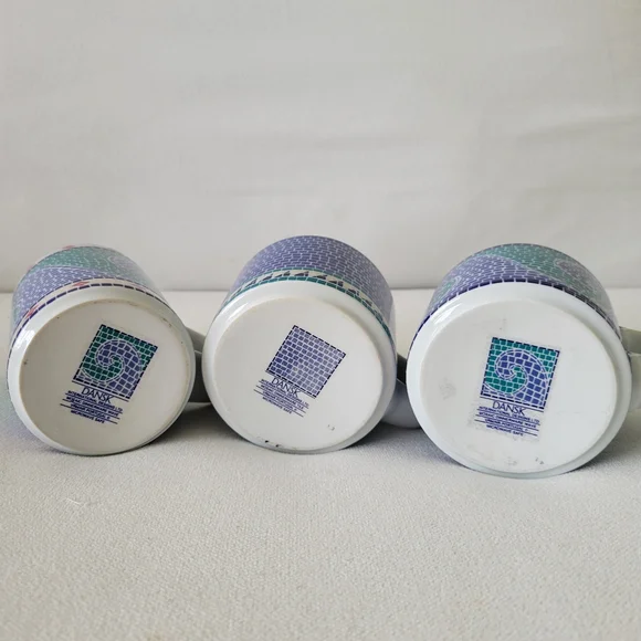 DANSK INTERNATIONAL DESIGN Mosaic Dinnerware Wave Set 3pc Set Elegant Dining - Picture 7 of 7